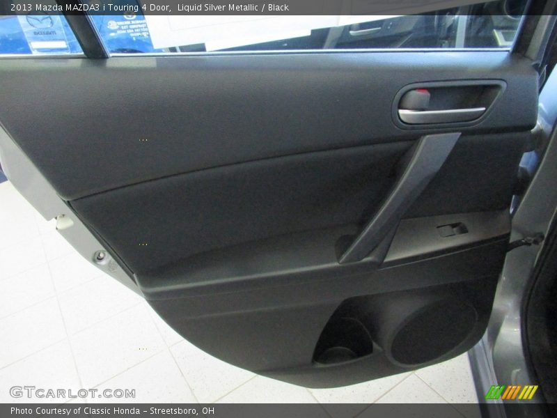 Liquid Silver Metallic / Black 2013 Mazda MAZDA3 i Touring 4 Door