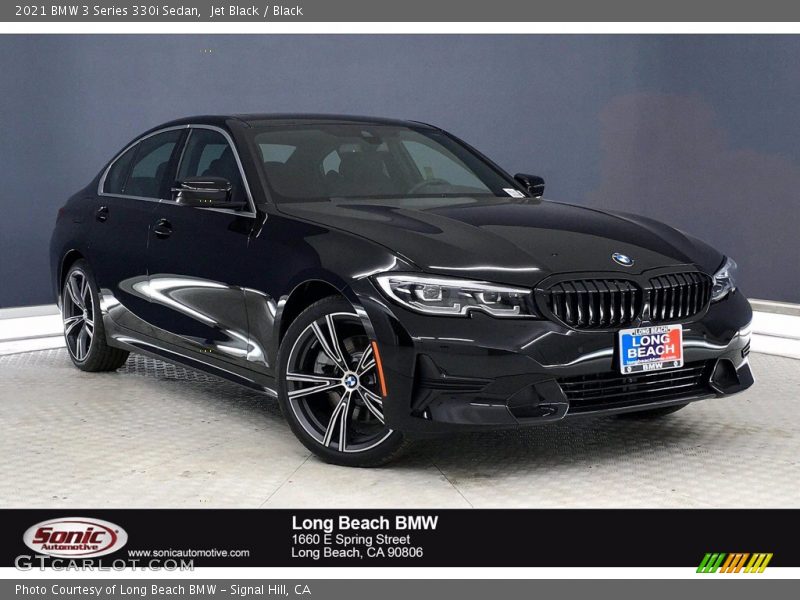Jet Black / Black 2021 BMW 3 Series 330i Sedan