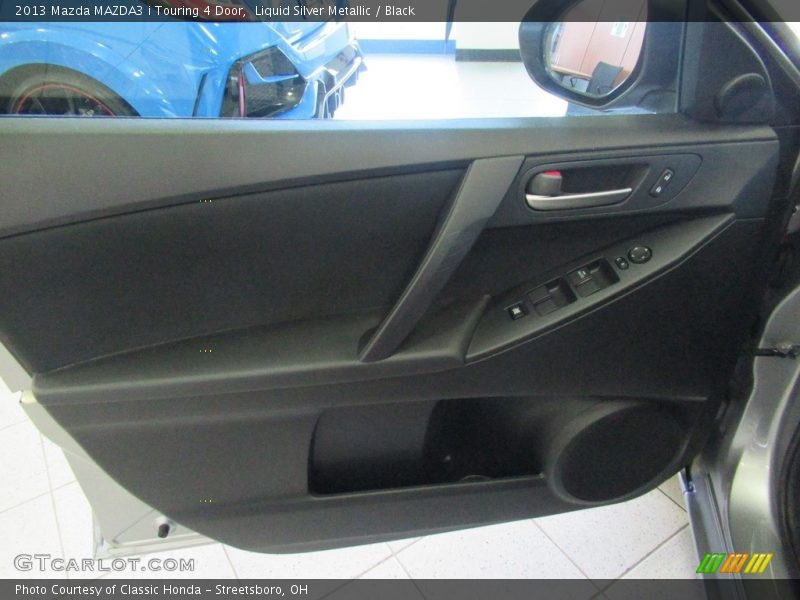 Liquid Silver Metallic / Black 2013 Mazda MAZDA3 i Touring 4 Door