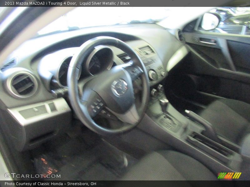 Liquid Silver Metallic / Black 2013 Mazda MAZDA3 i Touring 4 Door