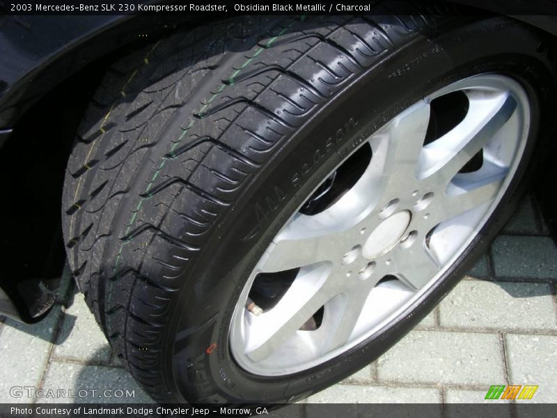 Obsidian Black Metallic / Charcoal 2003 Mercedes-Benz SLK 230 Kompressor Roadster