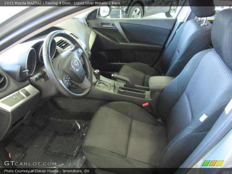 Liquid Silver Metallic / Black 2013 Mazda MAZDA3 i Touring 4 Door