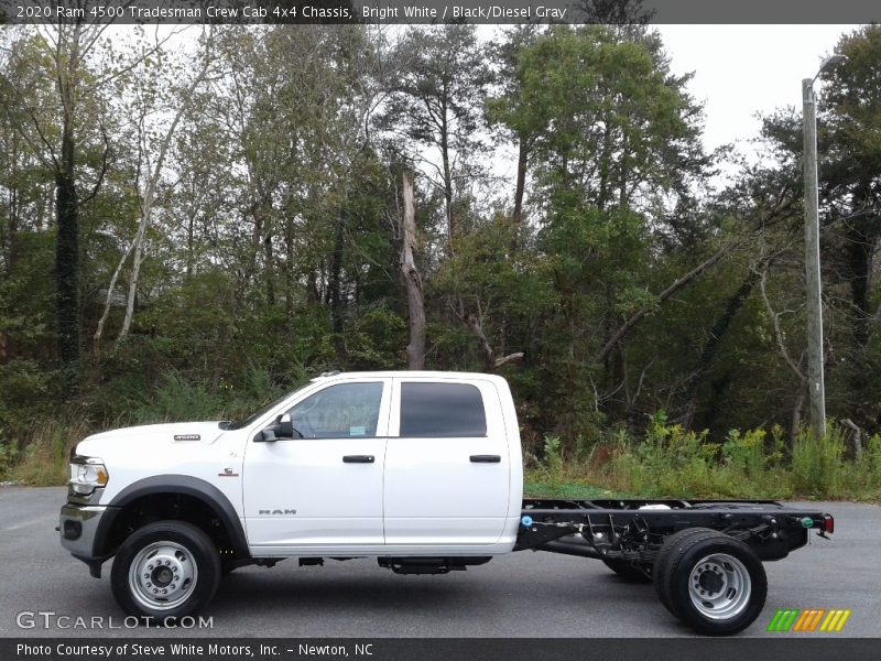 Bright White / Black/Diesel Gray 2020 Ram 4500 Tradesman Crew Cab 4x4 Chassis