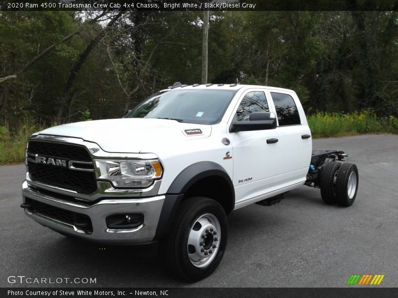 Bright White / Black/Diesel Gray 2020 Ram 4500 Tradesman Crew Cab 4x4 Chassis