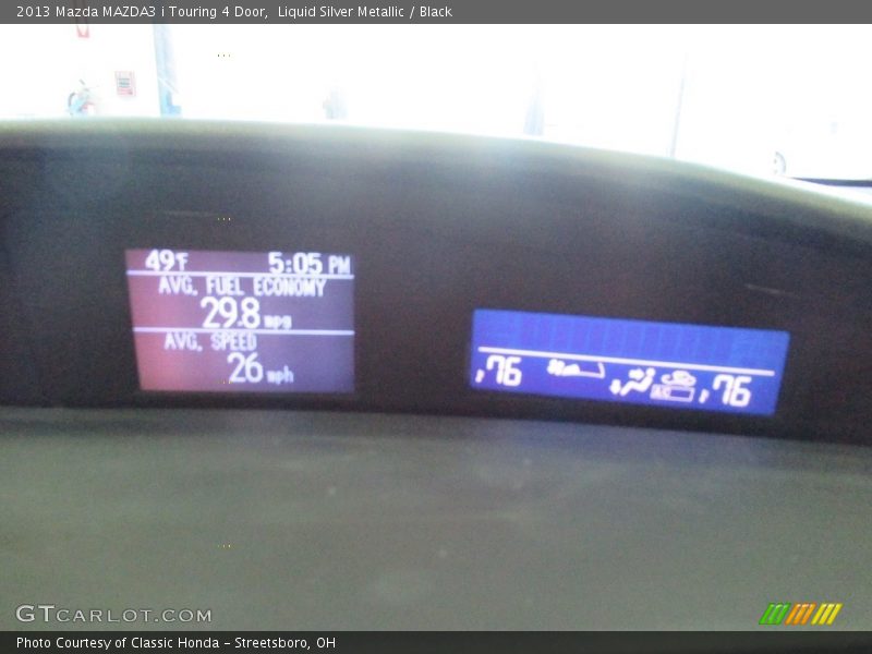 Liquid Silver Metallic / Black 2013 Mazda MAZDA3 i Touring 4 Door