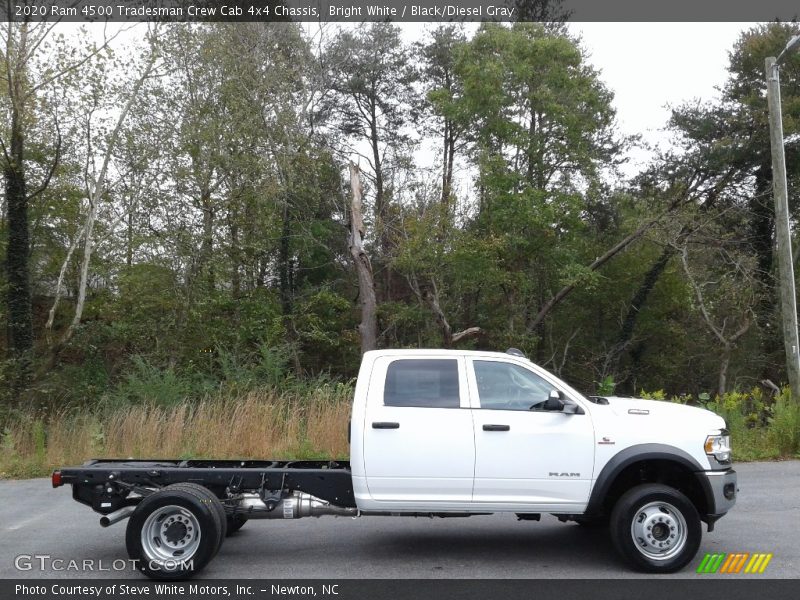 Bright White / Black/Diesel Gray 2020 Ram 4500 Tradesman Crew Cab 4x4 Chassis