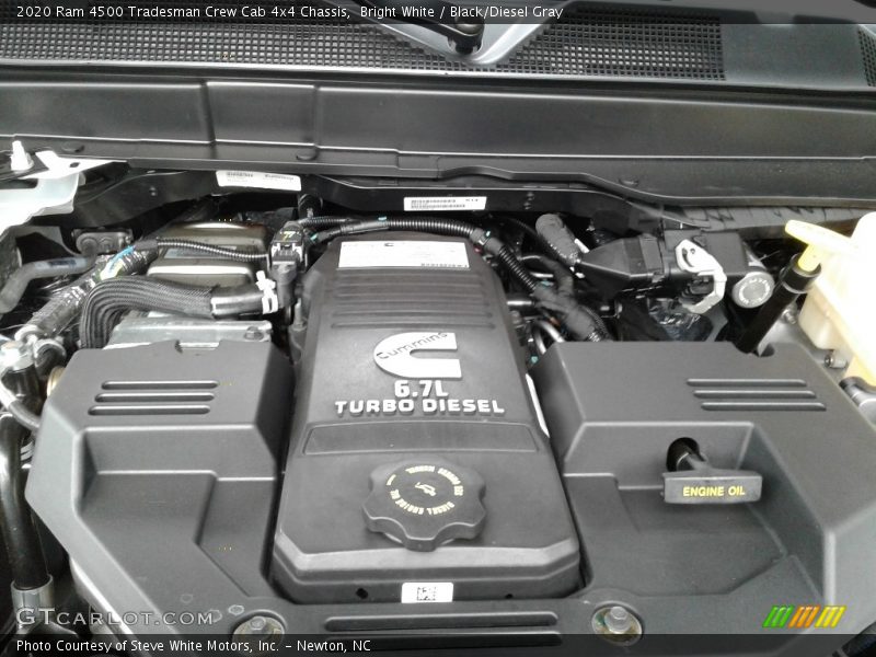 Bright White / Black/Diesel Gray 2020 Ram 4500 Tradesman Crew Cab 4x4 Chassis