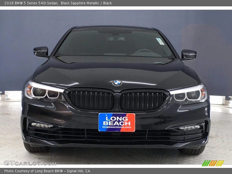 Black Sapphire Metallic / Black 2018 BMW 5 Series 540i Sedan