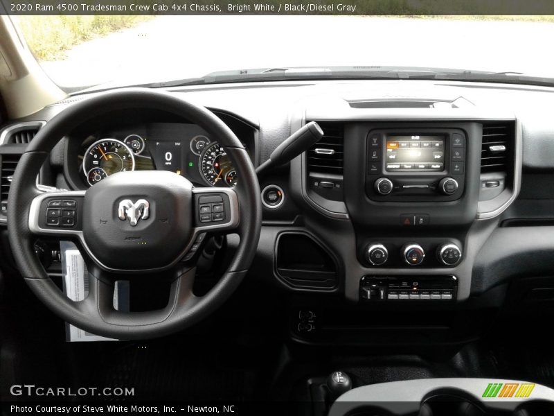 Bright White / Black/Diesel Gray 2020 Ram 4500 Tradesman Crew Cab 4x4 Chassis