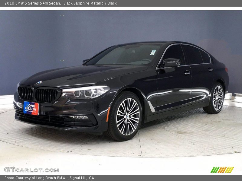 Black Sapphire Metallic / Black 2018 BMW 5 Series 540i Sedan