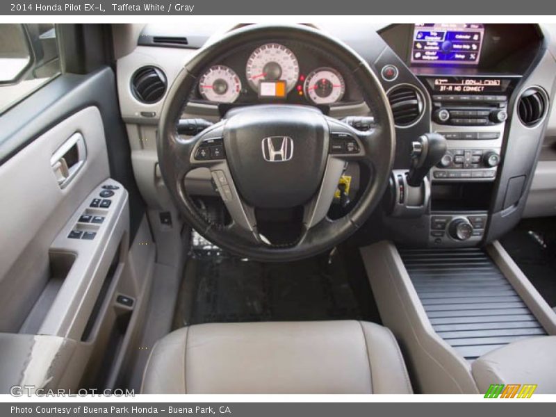 Taffeta White / Gray 2014 Honda Pilot EX-L