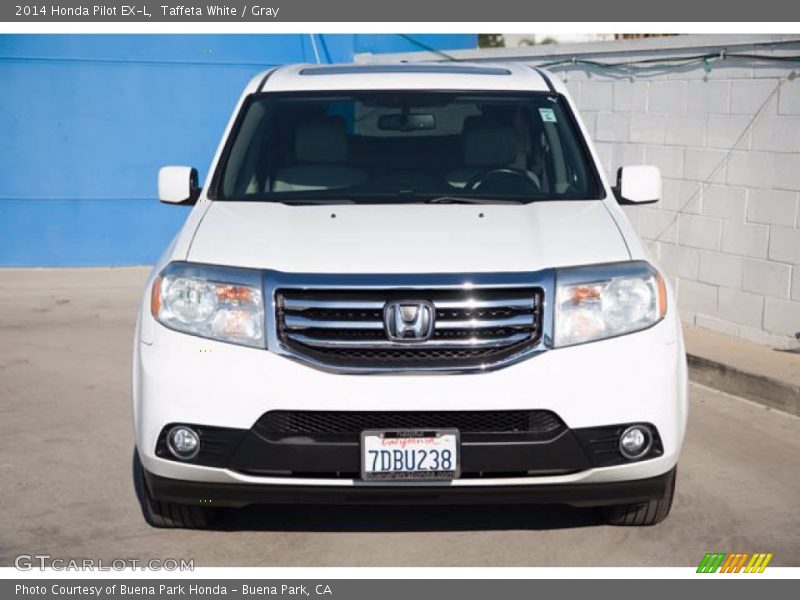 Taffeta White / Gray 2014 Honda Pilot EX-L