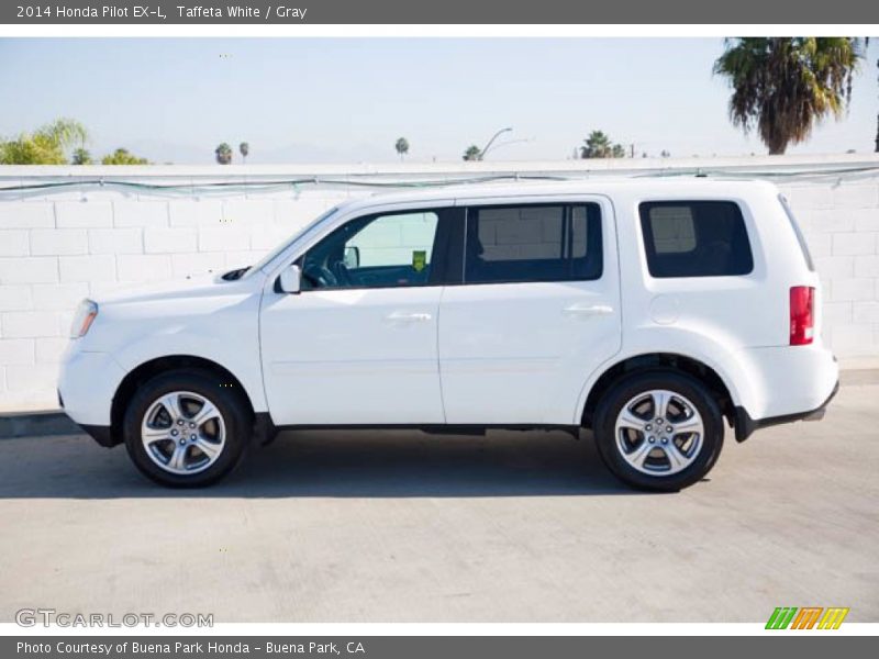 Taffeta White / Gray 2014 Honda Pilot EX-L