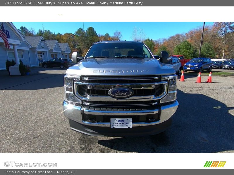Iconic Silver / Medium Earth Gray 2020 Ford F250 Super Duty XL SuperCab 4x4
