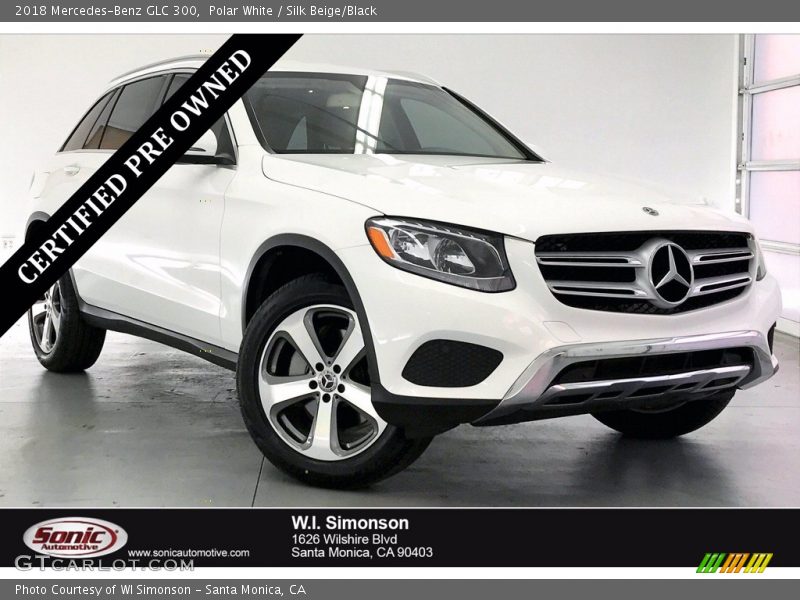 Polar White / Silk Beige/Black 2018 Mercedes-Benz GLC 300