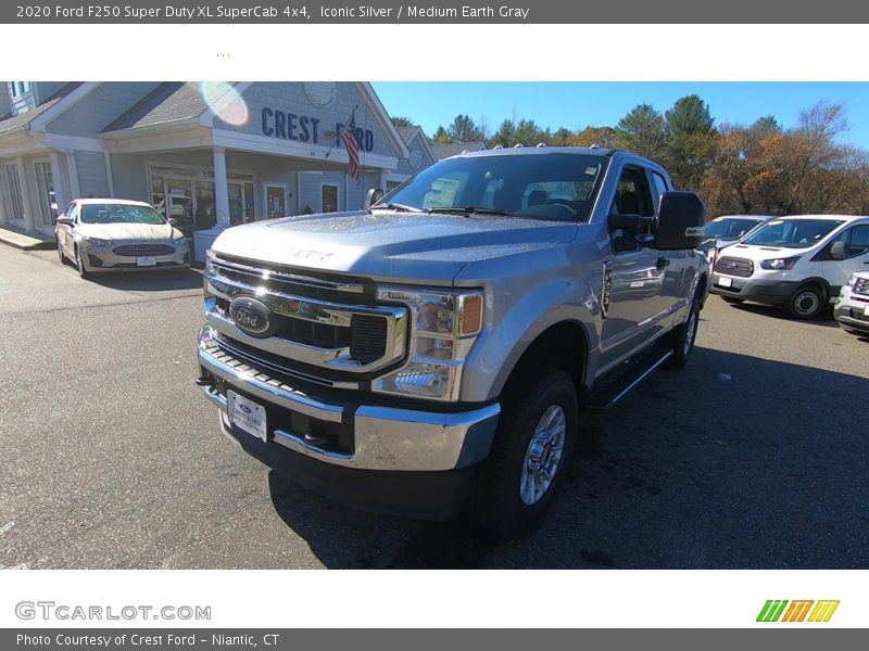 Iconic Silver / Medium Earth Gray 2020 Ford F250 Super Duty XL SuperCab 4x4