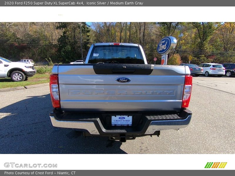 Iconic Silver / Medium Earth Gray 2020 Ford F250 Super Duty XL SuperCab 4x4