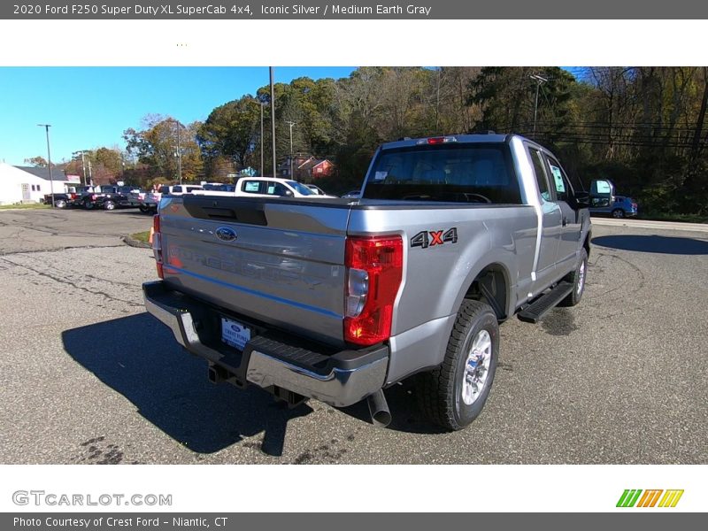 Iconic Silver / Medium Earth Gray 2020 Ford F250 Super Duty XL SuperCab 4x4