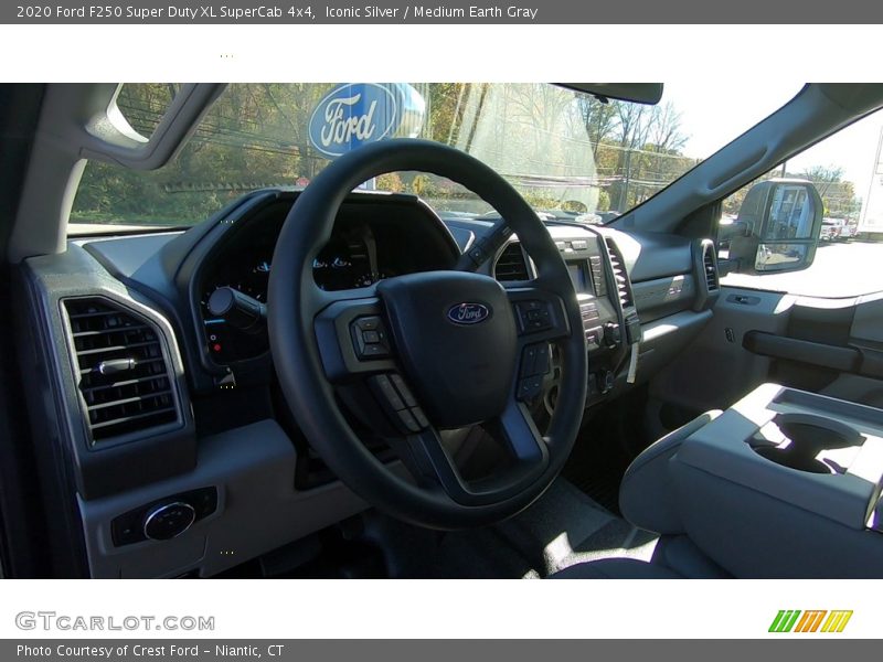 Iconic Silver / Medium Earth Gray 2020 Ford F250 Super Duty XL SuperCab 4x4