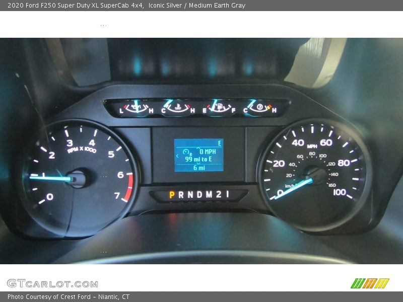 Iconic Silver / Medium Earth Gray 2020 Ford F250 Super Duty XL SuperCab 4x4