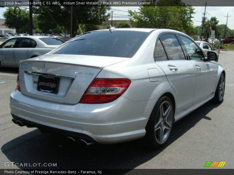 Iridium Silver Metallic / Black AMG Premium Leather 2009 Mercedes-Benz C 63 AMG