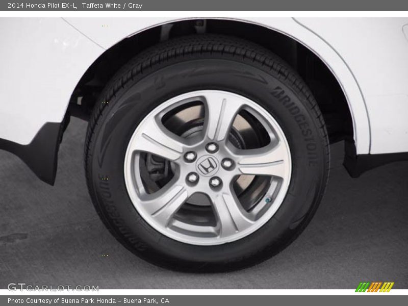 Taffeta White / Gray 2014 Honda Pilot EX-L