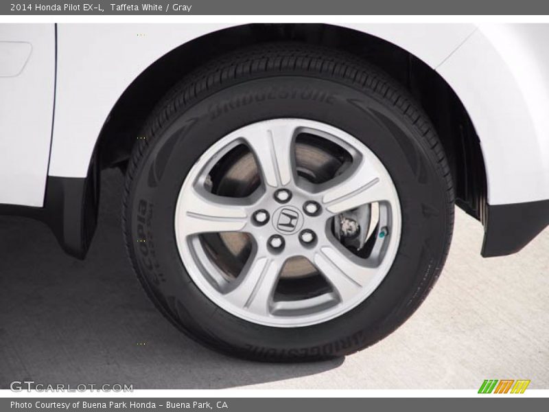 Taffeta White / Gray 2014 Honda Pilot EX-L