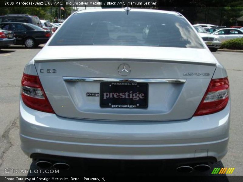 Iridium Silver Metallic / Black AMG Premium Leather 2009 Mercedes-Benz C 63 AMG