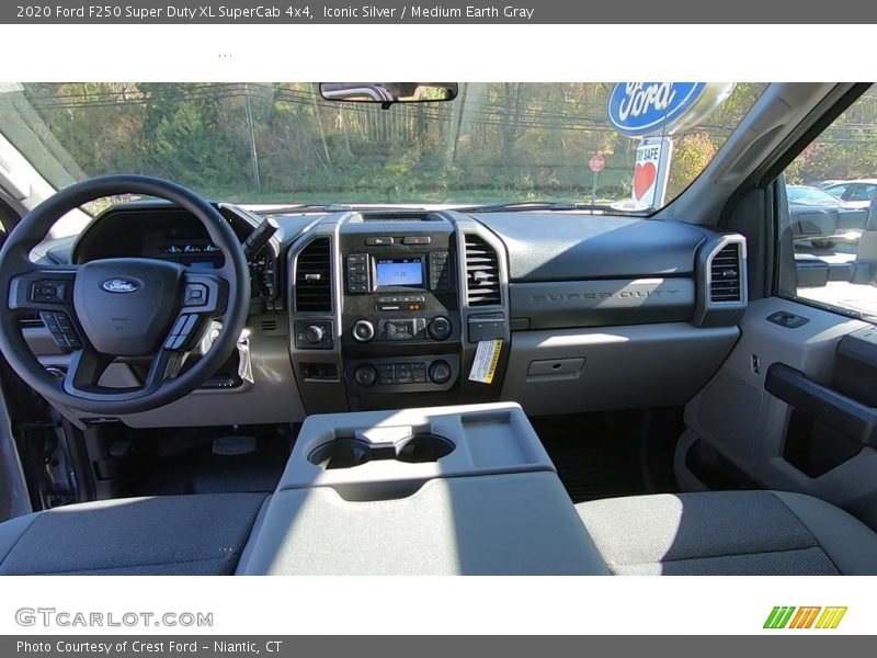 Iconic Silver / Medium Earth Gray 2020 Ford F250 Super Duty XL SuperCab 4x4