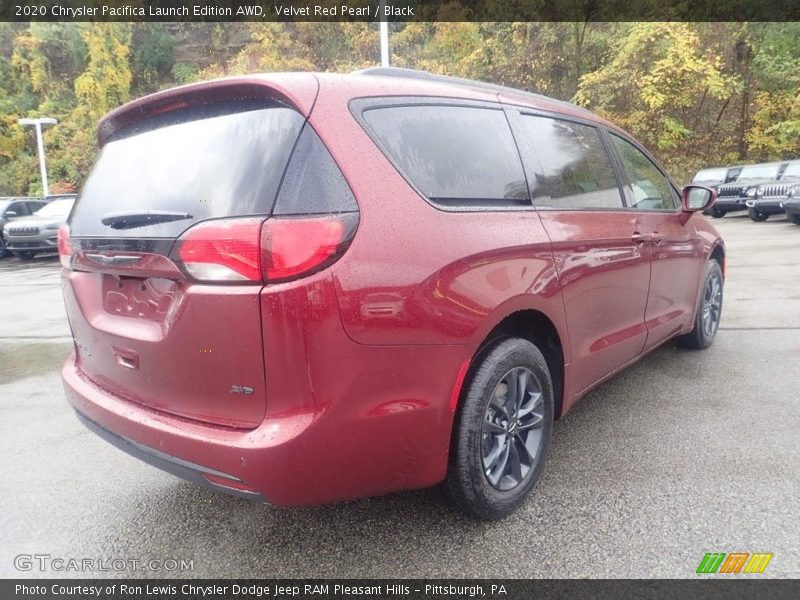 Velvet Red Pearl / Black 2020 Chrysler Pacifica Launch Edition AWD