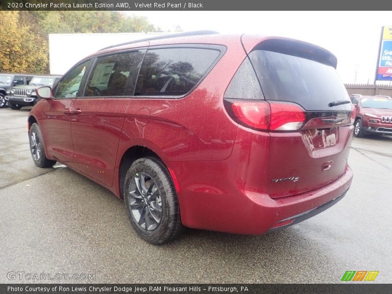 Velvet Red Pearl / Black 2020 Chrysler Pacifica Launch Edition AWD