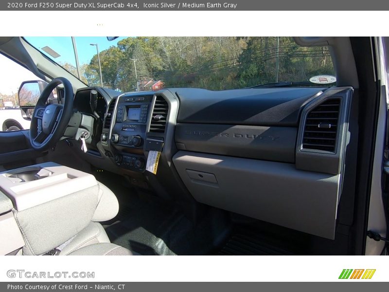 Iconic Silver / Medium Earth Gray 2020 Ford F250 Super Duty XL SuperCab 4x4