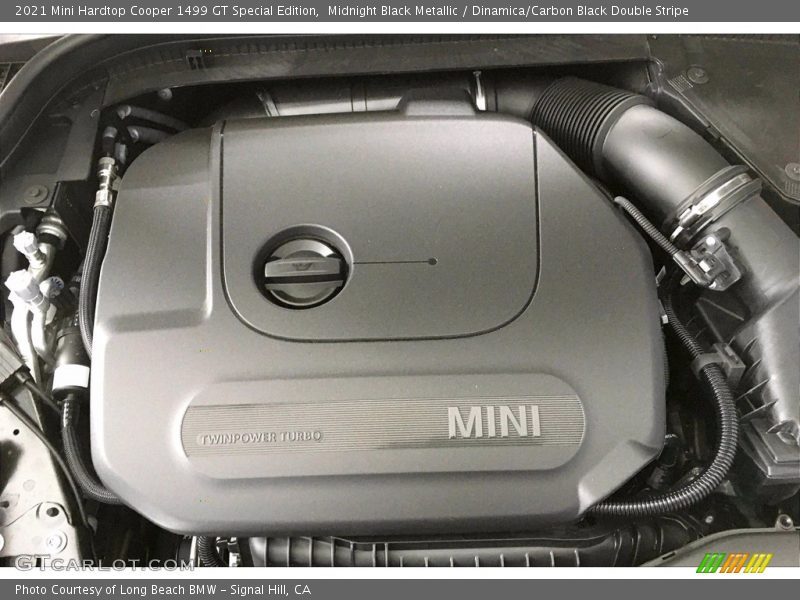 Midnight Black Metallic / Dinamica/Carbon Black Double Stripe 2021 Mini Hardtop Cooper 1499 GT Special Edition