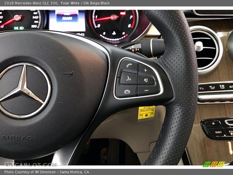 Polar White / Silk Beige/Black 2018 Mercedes-Benz GLC 300