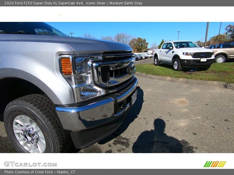 Iconic Silver / Medium Earth Gray 2020 Ford F250 Super Duty XL SuperCab 4x4