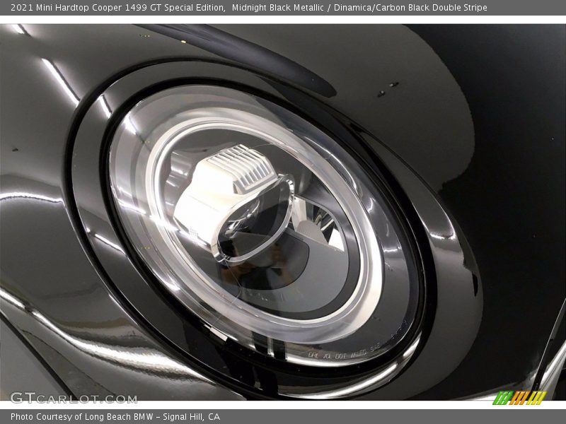 Midnight Black Metallic / Dinamica/Carbon Black Double Stripe 2021 Mini Hardtop Cooper 1499 GT Special Edition