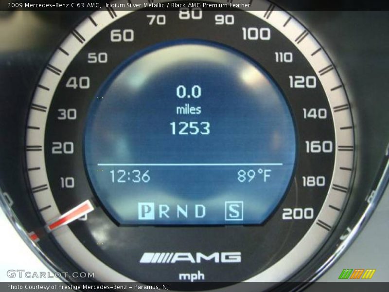 Iridium Silver Metallic / Black AMG Premium Leather 2009 Mercedes-Benz C 63 AMG