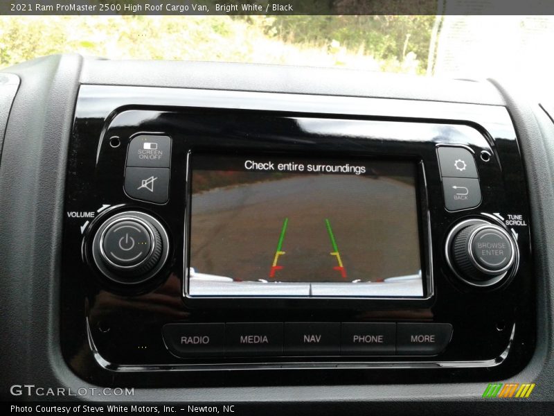 Controls of 2021 ProMaster 2500 High Roof Cargo Van