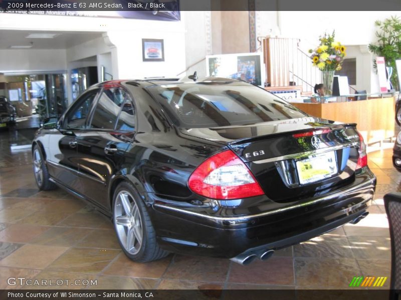 Black / Black 2009 Mercedes-Benz E 63 AMG Sedan