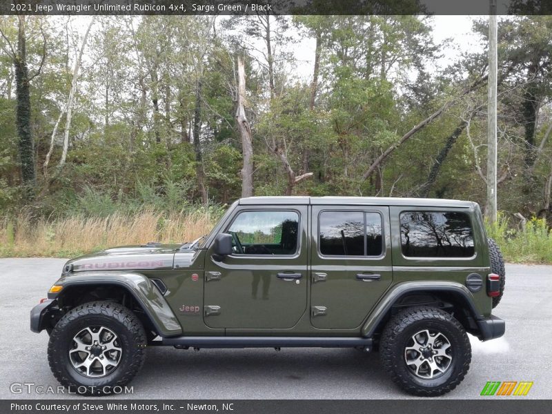Sarge Green / Black 2021 Jeep Wrangler Unlimited Rubicon 4x4