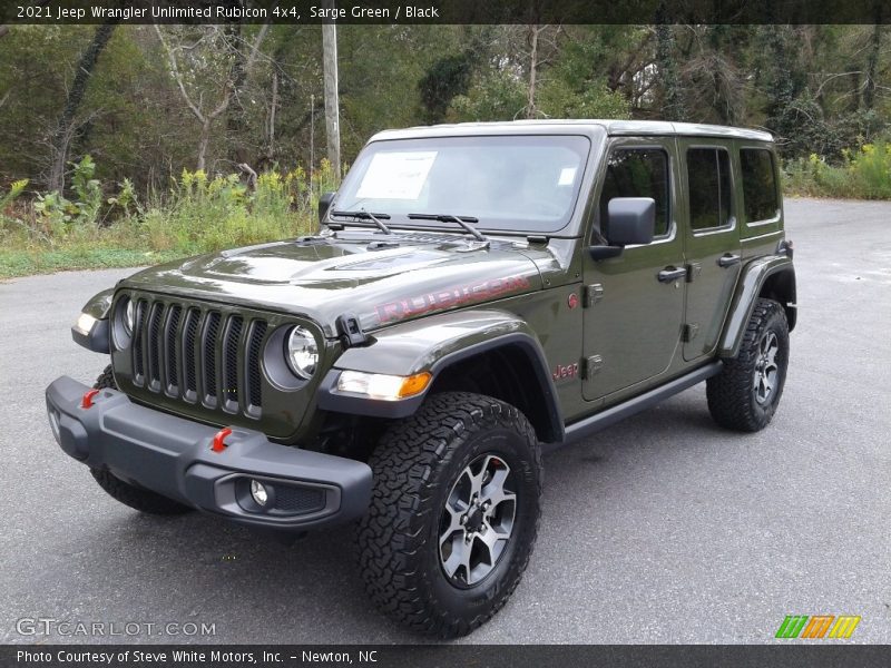 Front 3/4 View of 2021 Wrangler Unlimited Rubicon 4x4