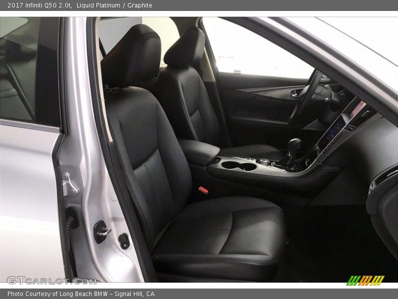 Front Seat of 2017 Q50 2.0t