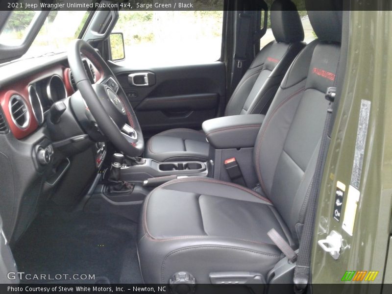 Front Seat of 2021 Wrangler Unlimited Rubicon 4x4