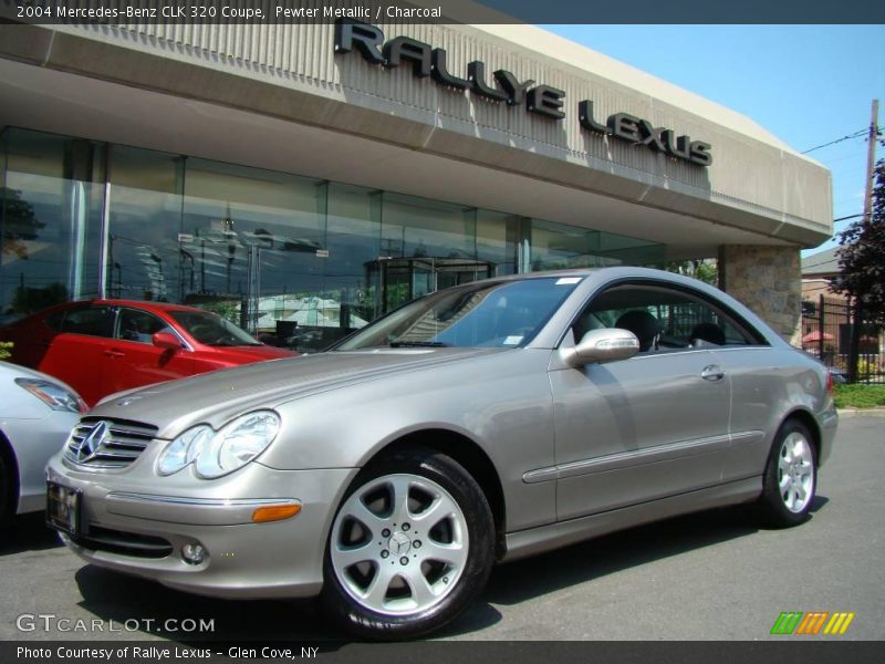 Pewter Metallic / Charcoal 2004 Mercedes-Benz CLK 320 Coupe