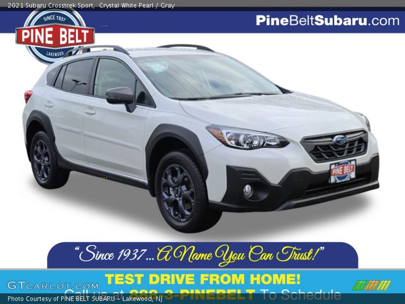 Crystal White Pearl / Gray 2021 Subaru Crosstrek Sport