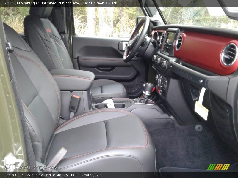 Front Seat of 2021 Wrangler Unlimited Rubicon 4x4