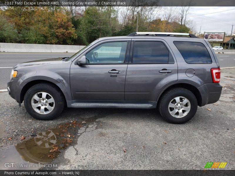 Sterling Gray Metallic / Charcoal Black 2012 Ford Escape Limited 4WD