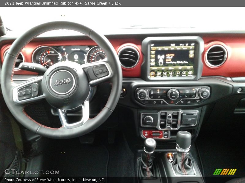 Dashboard of 2021 Wrangler Unlimited Rubicon 4x4