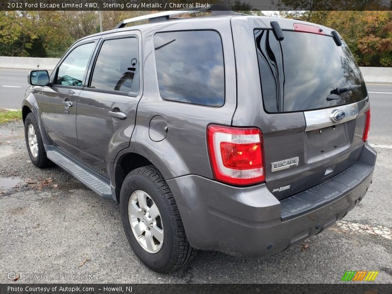 Sterling Gray Metallic / Charcoal Black 2012 Ford Escape Limited 4WD