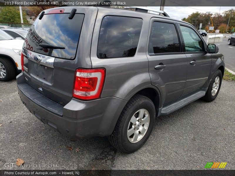 Sterling Gray Metallic / Charcoal Black 2012 Ford Escape Limited 4WD
